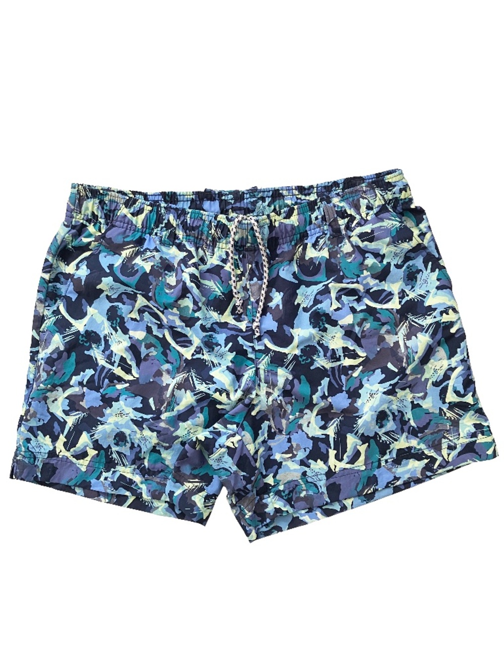 Men's Columbia Blue Camouflage PFG Performance Fishing Gear shorts SIZE Medium
